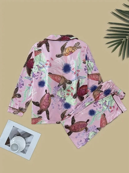 Womens Pink Pajama Set Great Gift Idea