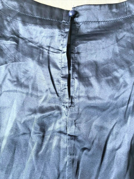 Vrkufie Blue Gray Satin Pajama Set Size XL