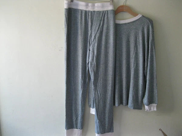 Honeydew Ladies Super Soft 2-Piece Pajama Set Hunter Green Stripe XXL