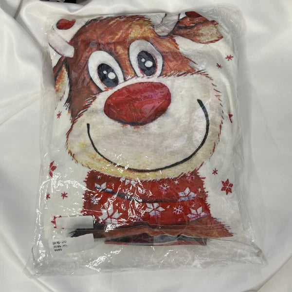 Reindeer Christmas Woman’s Pajamas Sleepwear Set New (XL)