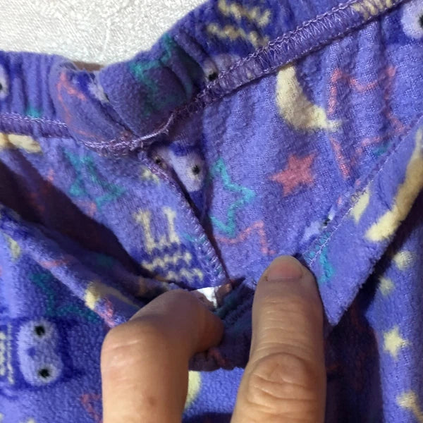 Yikes Women's PJ Set 'Night Owl' Purple Owl Print sz M Comfy Owlfully Beautiful