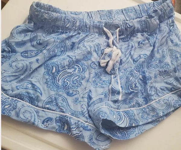 Joe Fresh sleepwear shorts set size "S" blue w design