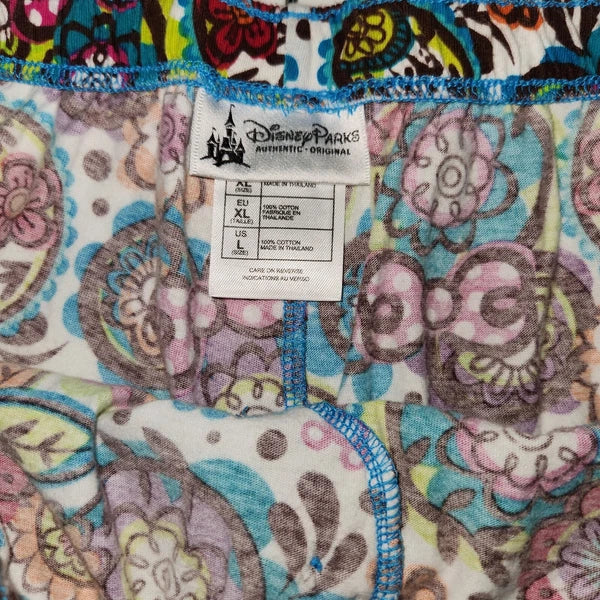 Disney Parks L  Minnie Mouse Teal Shorty Pajama Set 3004