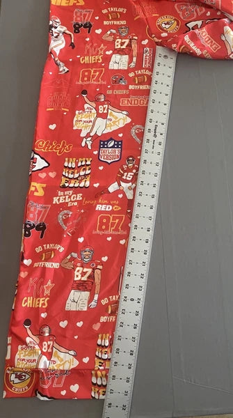 Pajamas Womens Medium Red Taylor And Kelce Pjs Button Up 2 Piece