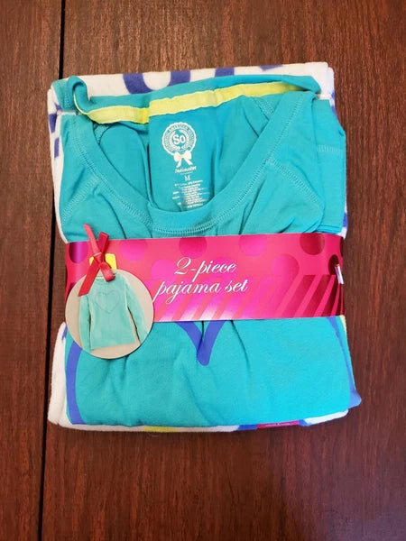 NEW Junior's 2-piece Pajama Set By SO, Size M