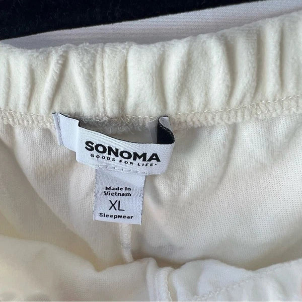 Sonoma 2-Piece Ivory Star Pattern Sleepwear NWT size XL