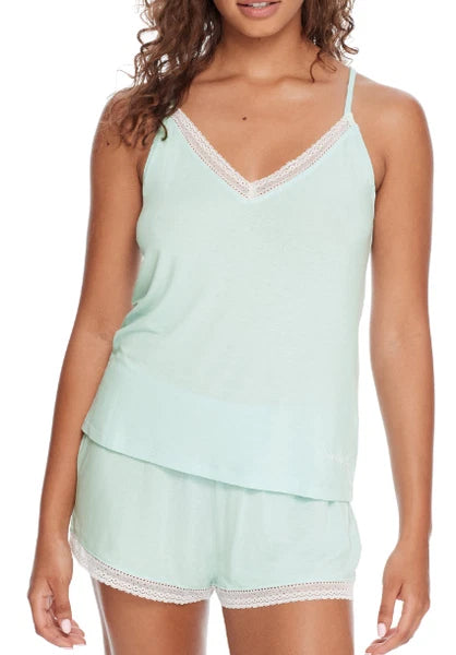 Splendid DREAMY BLUE Tank Top and Shorts Pajama Set, US Large