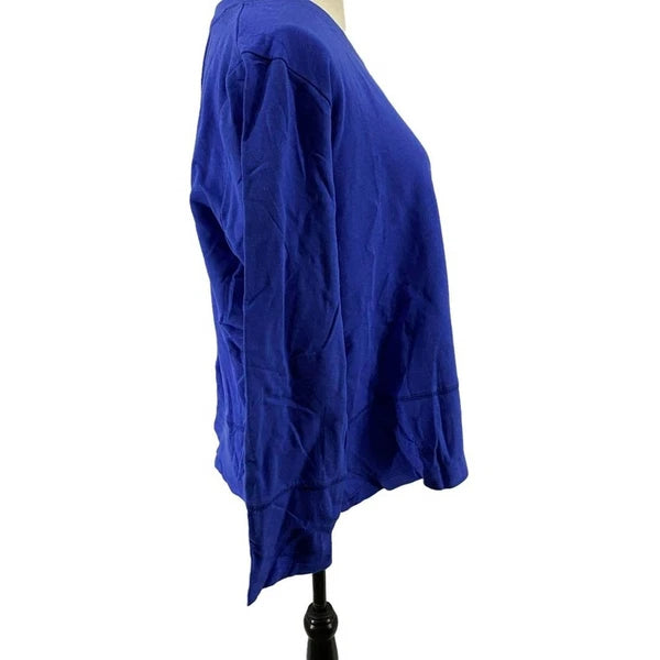 Nautica Pajama Set Blue Plaid Fleece Cozy Small Womens