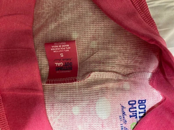 BOTTOMS OUT GAL WOMEN'S WAFFLE KINT PJ SET Pink w/Snowflakes SMALL NEW w/ TAGS