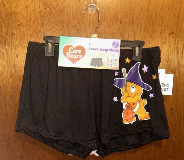 Care Bears Halloween Pajama Sleep Shorts Set Of 2 Size MEDIUM NWT!