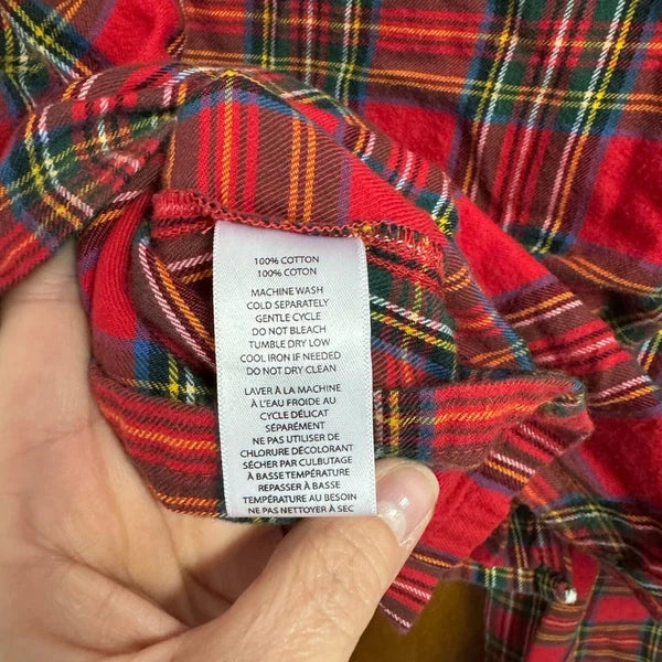 Lounge by beach lunch lounge plaid pajama set xs