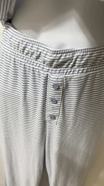 NWT JUST BE Striped Strappy sleep Set,white/blue Size M#26